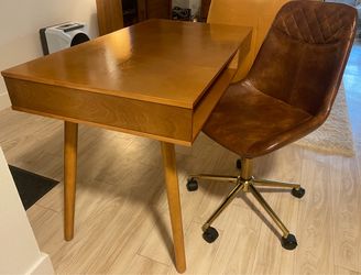 MCM style writing desk with chair