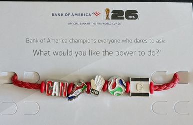 FIFA World Cup 2026 BofA Charm Bracelet - Canada (Large)