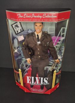 Mattel Elvis Presley Collection 1999 - The Army Years 2nd In A Series w/ Dog Tags  NIB