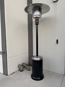 46,000 BTU AmazonBasics Stainless Steel Patio Heater – Hammered Black (NEW)
