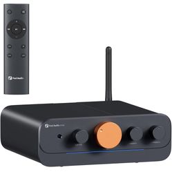 Fosi Audio HT4S Bluetooth Amplifier for Outdoor Speakers, 4 Channel Power Amp for Home Theater, Outdoor Gathering, 4.1/5.0 Ch Stereo Home Audio Receiv