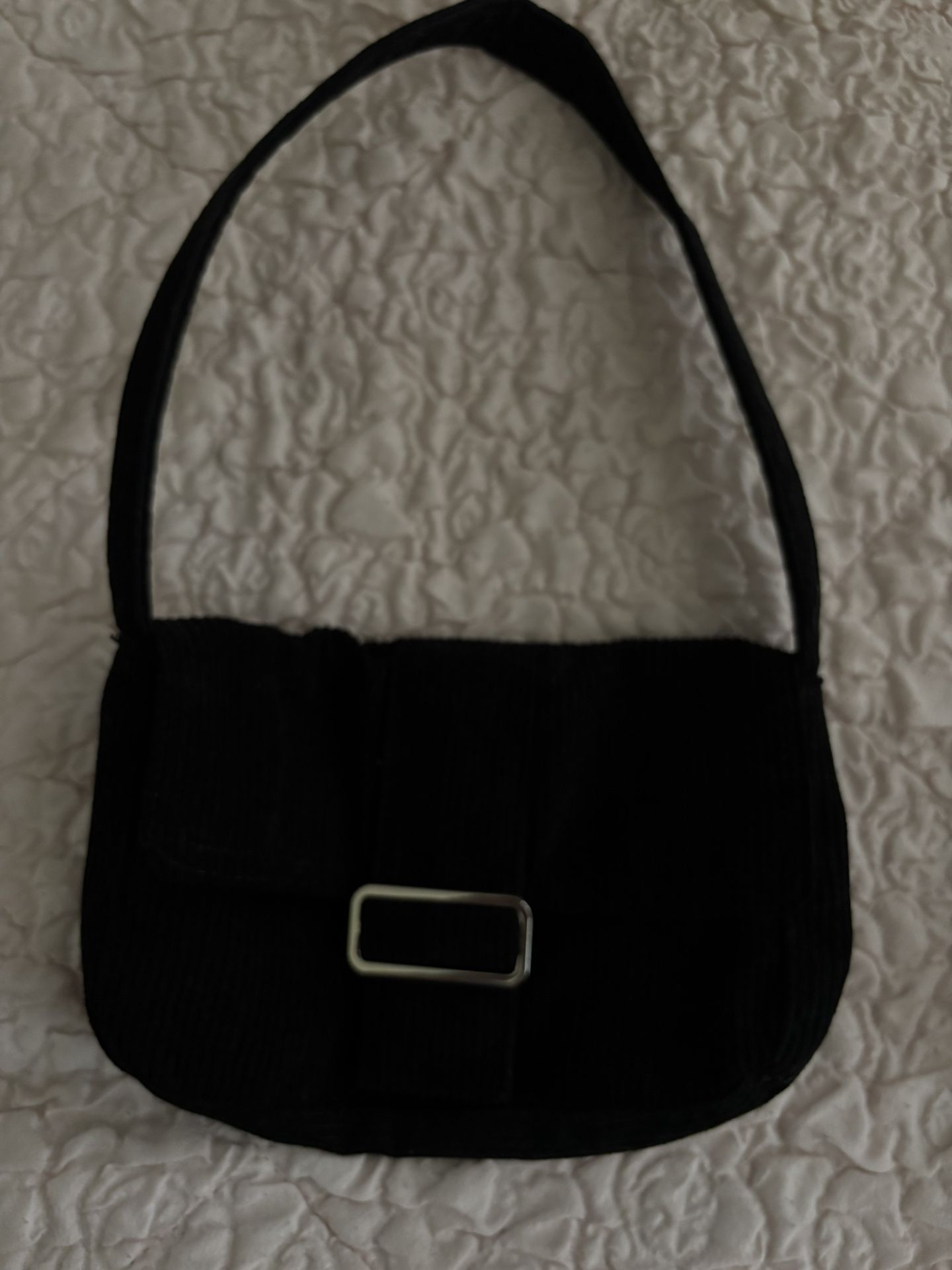 Black Corduroy Purse