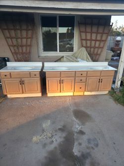 bathroom sink with cabinet