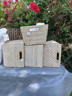 Pottery Barn Wicker baskets
