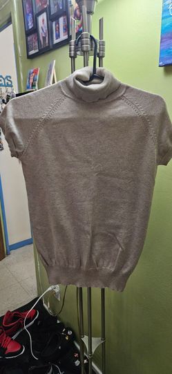 ZARA Short Sleeve Turtleneck Sweater