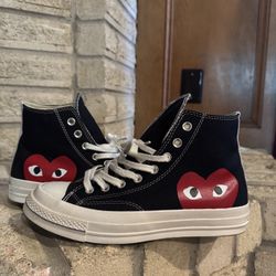 Size 7.5 Men, Size 9 Women - Comme des Garçons PLAY x Converse Chuck 70