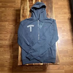 Distorted People Charcoal Gray Zip-up Hoodie 