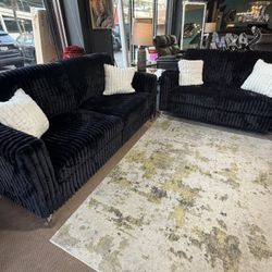 Best Deal In Town!! Corduroy Sofa & Loveseat Set – ONLY $578! Includes 4 Plush Accent Pillows at NO EXTRA COST