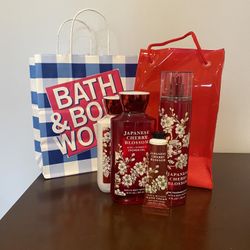 Bath & Body Works JAPANESE CHERRY BLOSSOM Gift Set 