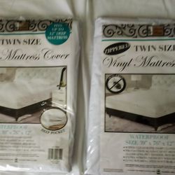 2  Twin Size Waterproof Mattress Covers