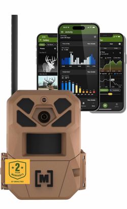Moultrie Edge 3 Cellular Trail Camera - 40MP HD Photo Capture - 1080p Low-Glow Flash - GPS - Multi-Carrier Auto-Connect - Built-in Memory - 0.5s Trigg