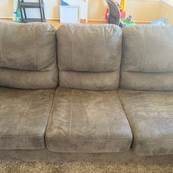 L Shaped Elephant Grey Couch 