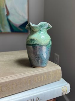 Small Handcrafted Accent Vase ( firm on price )