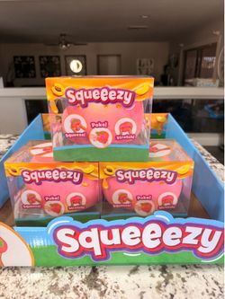Squeezy peach squishy.