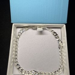 8 inch 5.1 mm 925 Sterling Silver Cuban Bracelet