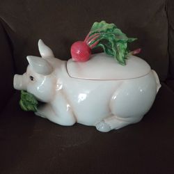 Fitz & Floyd French Market Soup Tureen w/Ladle