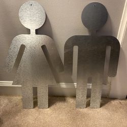 Male &Female Restroom Signs