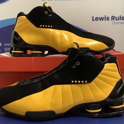 Size 14M|Like New Nike Shox BB4 Black University Gold Men’s Size 14