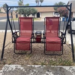 two-seat bungee swing, With a center console