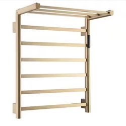 New Towel Warmer Rack for Bathroom with Timer/Fahrenheit Temperature Control Wall Mounted Electric H