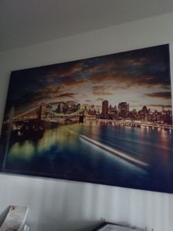 Framed painting