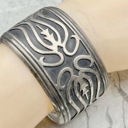 FREE SHIPPING! Thomas Singer (1(contact info removed)) - Navajo 925 Silver Bracelet 1970-80s, size 6 Lot#506