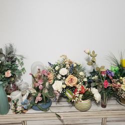 Artifical Fake Plants Decorations Vases