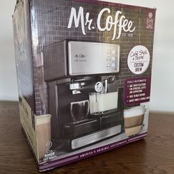 Mr. Coffee Espresso & Cappuccino Machine Programmable Coffee Maker with Automatic Milk Frother 