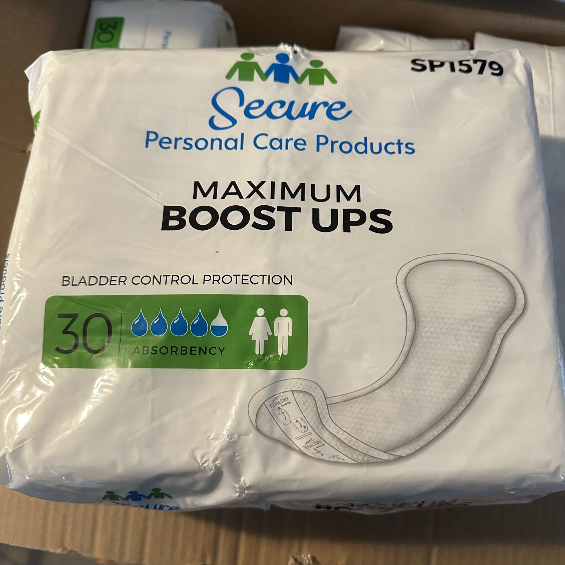 Secure Maximum Boost Ups Bladder Control Pads 120 Count