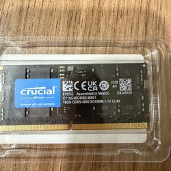 Crucial 16GB DDR5 SODIMM 4800