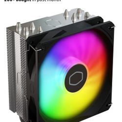 Cooler Master Hyper 212 Spectrum V3 ARGB CPU Air Cooler, 120mm PWM Fan, 4 Copper Heat Pipes, 152mm Tall, AMD Ryzen AM5/AM4, Intel LGA 1851/1700/1200