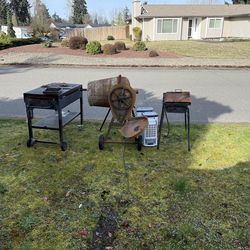 Scrap metal, grills work