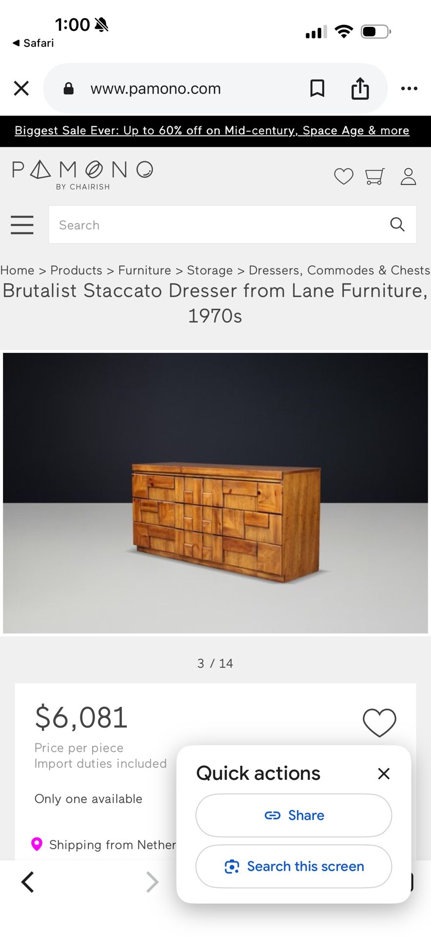 Brutalist Dresser