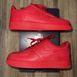 Triple Red Nike Air Force 1 Size 8.5