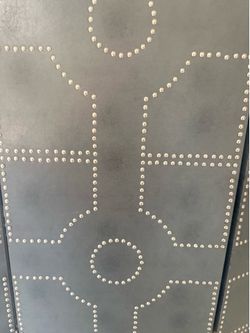Modern sleek gray room divider