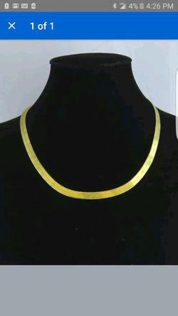 Sterlingsilver gold plated italy herringbone