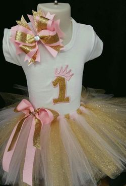 1st Birthday tutu set.