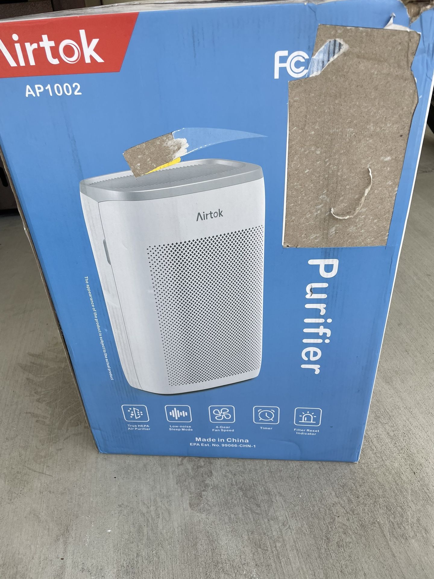 Airtok Hepa Air Purifier **OPEN BOX**