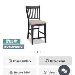 Montana Black & Beige Counter Stool