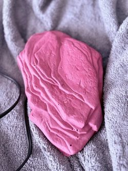Pink Concrete Rock LED Light