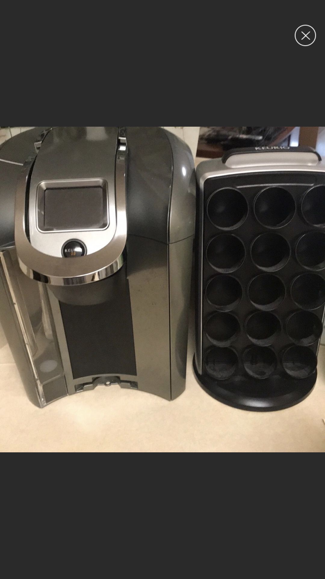 Keurig 2.0 and k cup 30 count holder