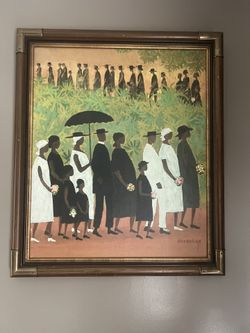 **Price Drop*** Ellis Wilson’s Funeral Procession (painting)