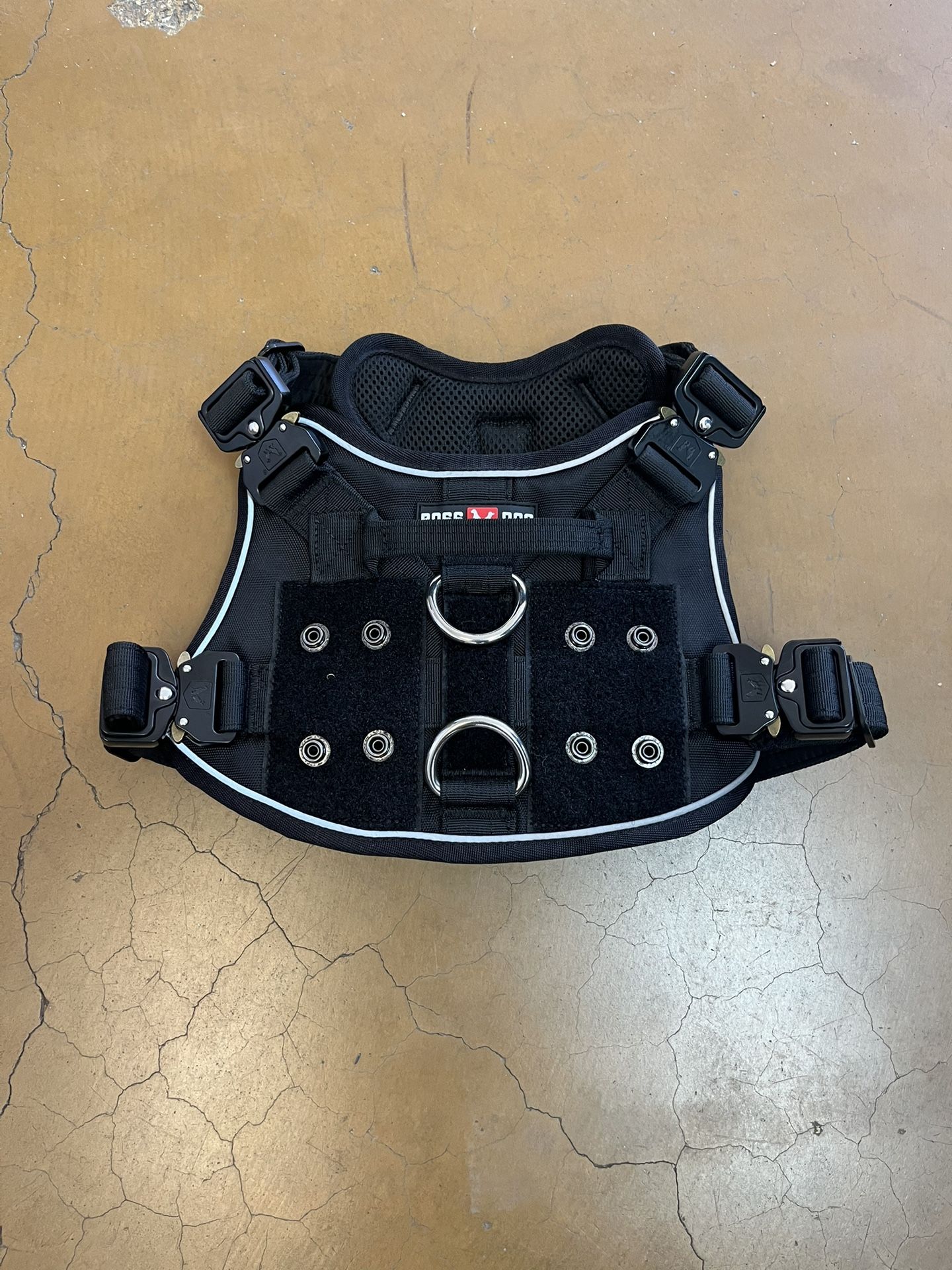 Boss Dog Harness With Boss Clips Black- Small