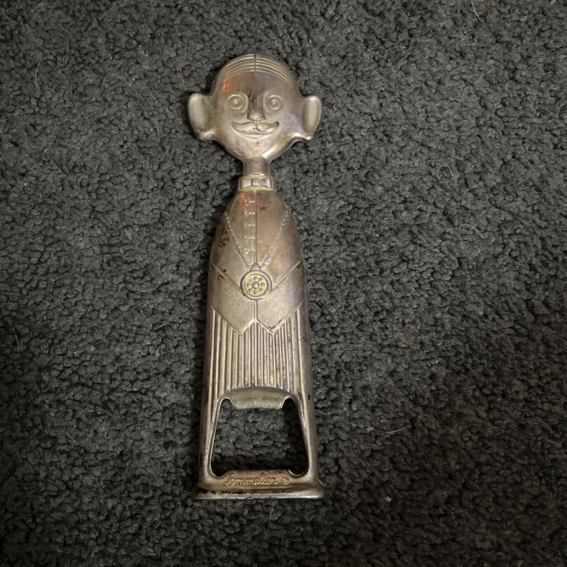 Vintage Sommelier Metal Bottle Opener