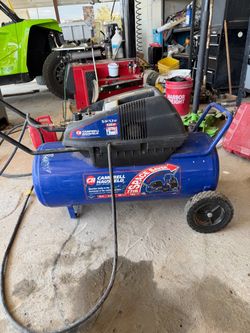 Compressor CAMPBELL HAUSFELD 15 Gallon-5hp Upright Downright-Everything works it just pushes after 75psi-Selling as is-Come over and test it out-I’m 1