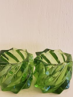 Twist Glass candle holders