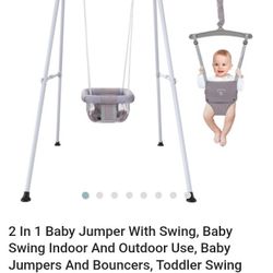 Telaco Gear 2 In 1 Toddler Swing Set