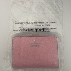 Kate Spade L Zip Wallet - Grapefruit Color (Pink)