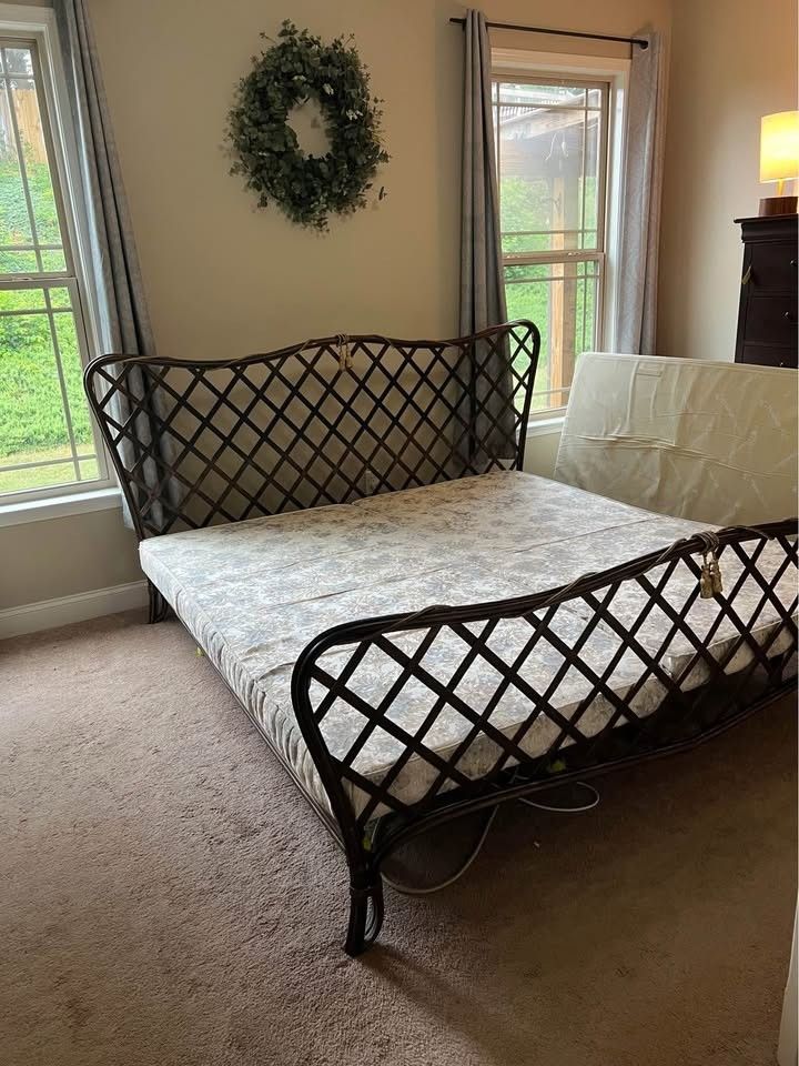 Gorgeous King Metal Bed $250 OBO