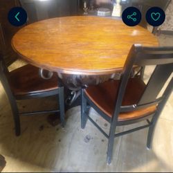 Table W Leaf N 4 Chairs